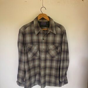 Pendleton Blue and Tan Wool Jacket